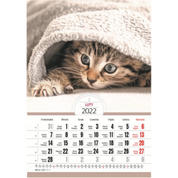 Kalendarz ścienny 2022 Format A4 MILUSIŃSCY Wyd. O-press